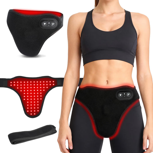 Clocness red light heating pad with wide coverage for lower back and hips.