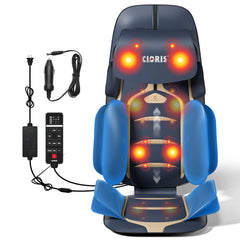 CLORIS neck back massager with heat front view promotes relaxed shoulders and neck relief