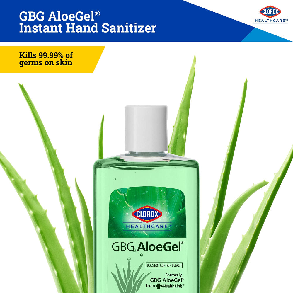 Clorox AloeGel bottle in car glovebox for convenient cleansing.