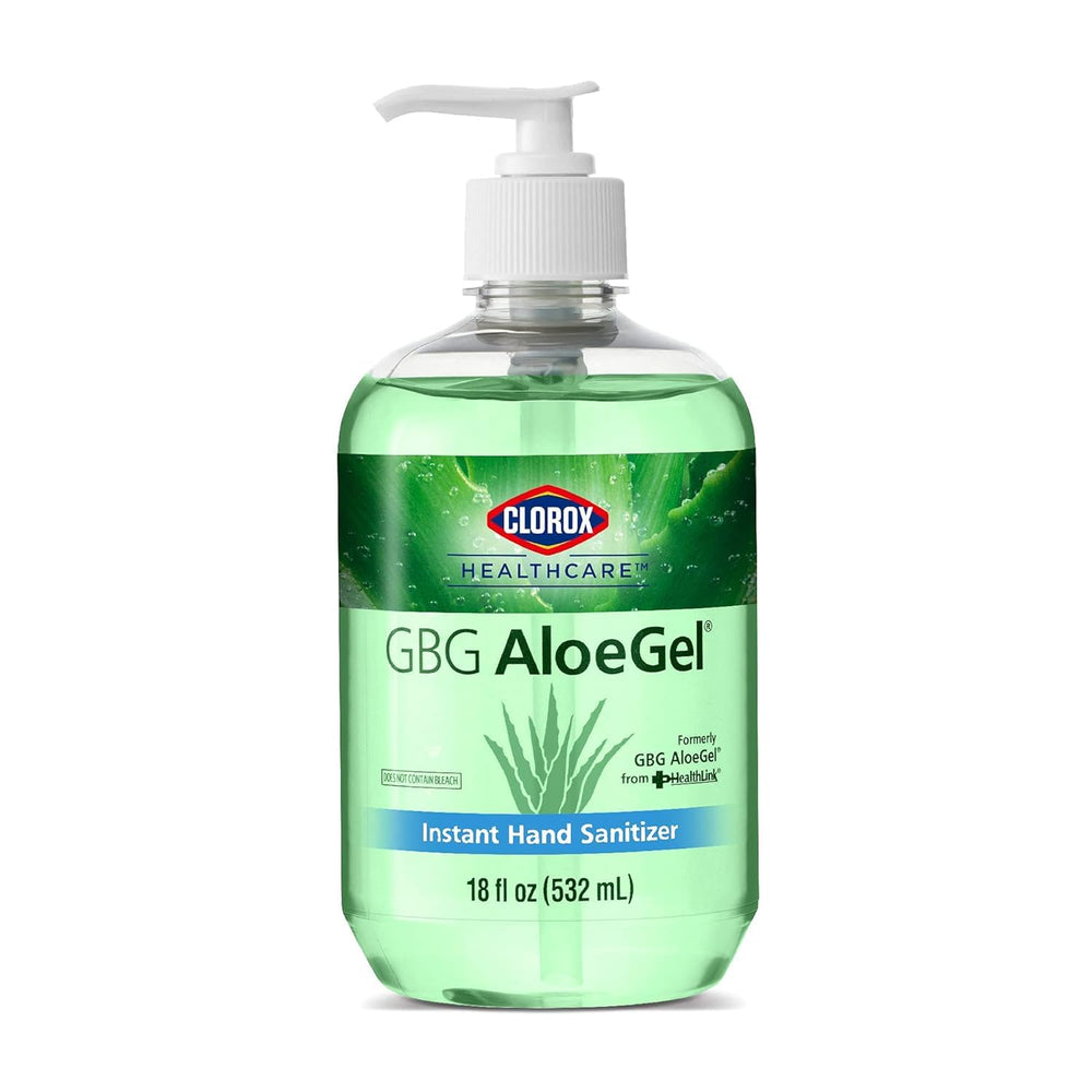Clorox AloeGel on desk in an office setting for easy access.