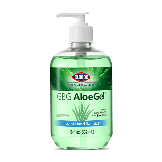 Clorox AloeGel on desk in an office setting for easy access.