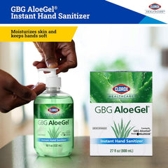 Quick drying gel leaves no sticky residue after application.