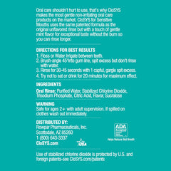 Alcohol-free CloSYS label highlighting non-irritating hydration.