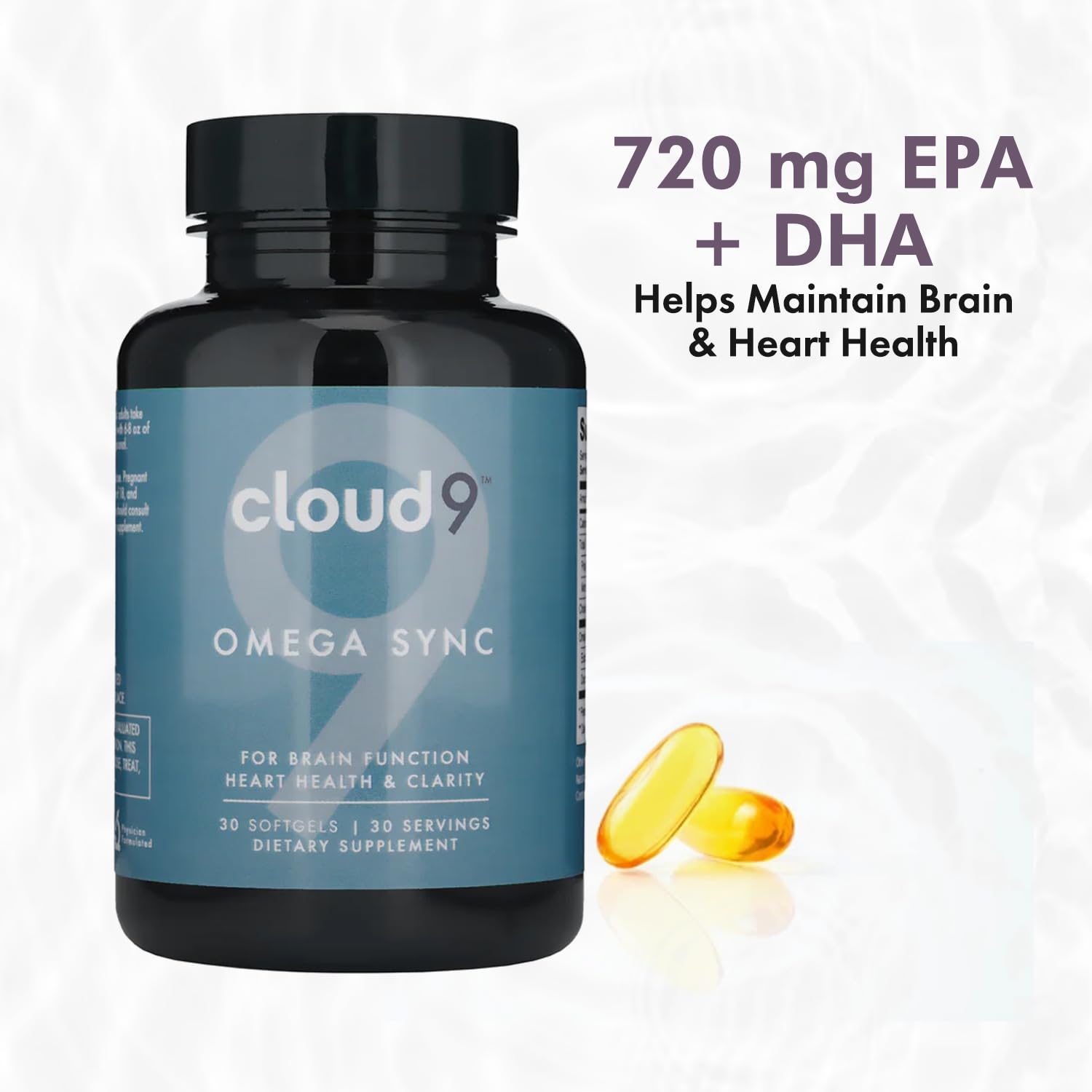 Cloud9 Omega Sync image shows third-party purity testing for quality.