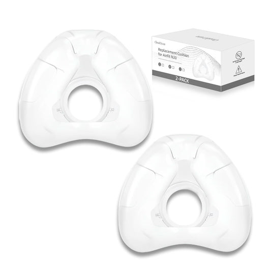 Cloudcruze 2 pack nasal cushion for N20 delivers a secure fit with the original frame.