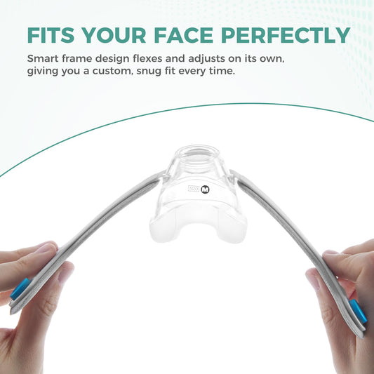 CloudCruze N20 frame ensures a seamless seal with the cushion for fewer leaks.