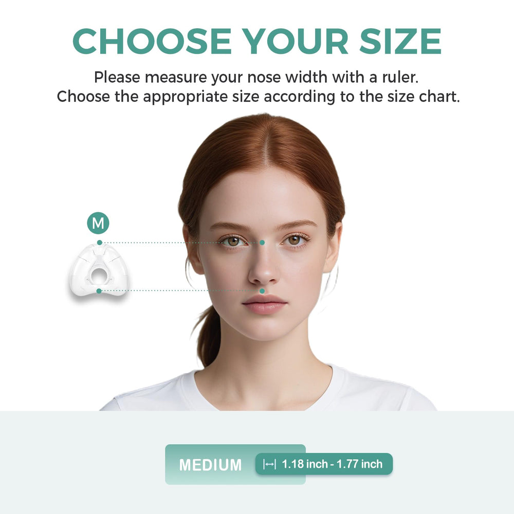 Cloudcruze nasal cushion medium-size provides balanced fit for most users.