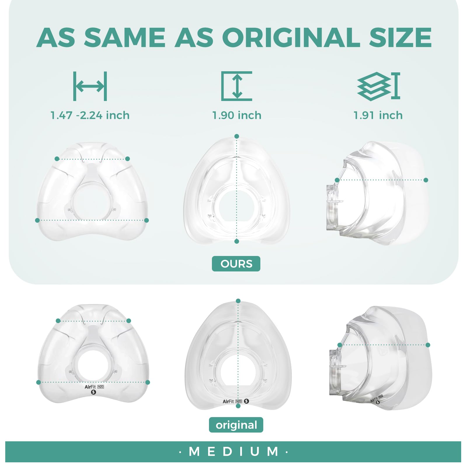 Cloudcruze nasal cushion seal-performance minimizes air leaks for quiet nights.