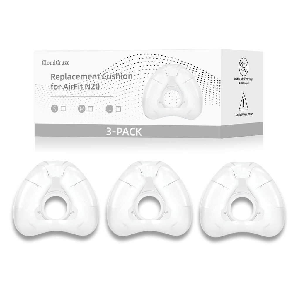 Cloudcruze nasal cushion secure-fit ensures snug connection for uninterrupted sleep.