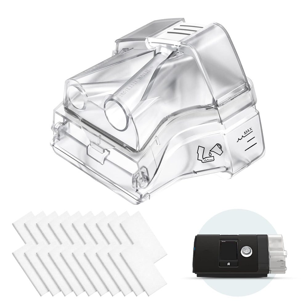 Cloudcruze replacement water chamber for AirSense 10 ensures dependable humidification and simple setup.