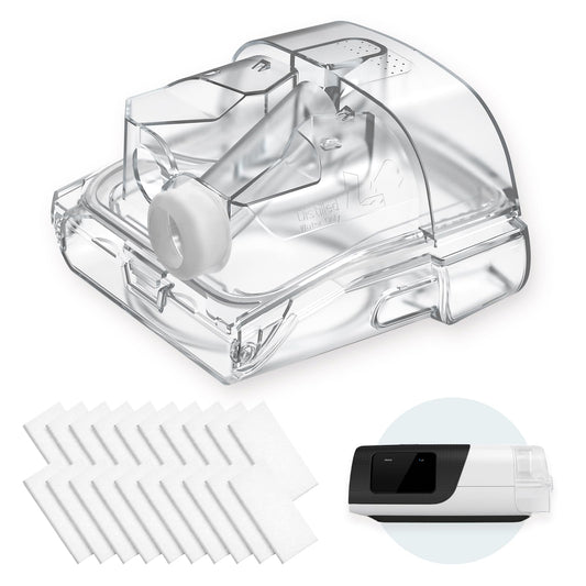 Cloudcruze replacement water chamber for AirSense 11 with a secure gasket for leak protection.