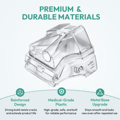 Cloudcruze hinge design aids easy attachment and removal without compromising seal.