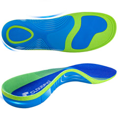 Cloudflo BG-M insoles showing arch support ideal for long days on your feet.