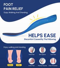 Cloudflo high arch support insoles providing stable footing