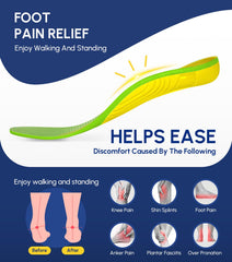 Cloudflo insoles with shock absorption foam for daily wear and workouts.