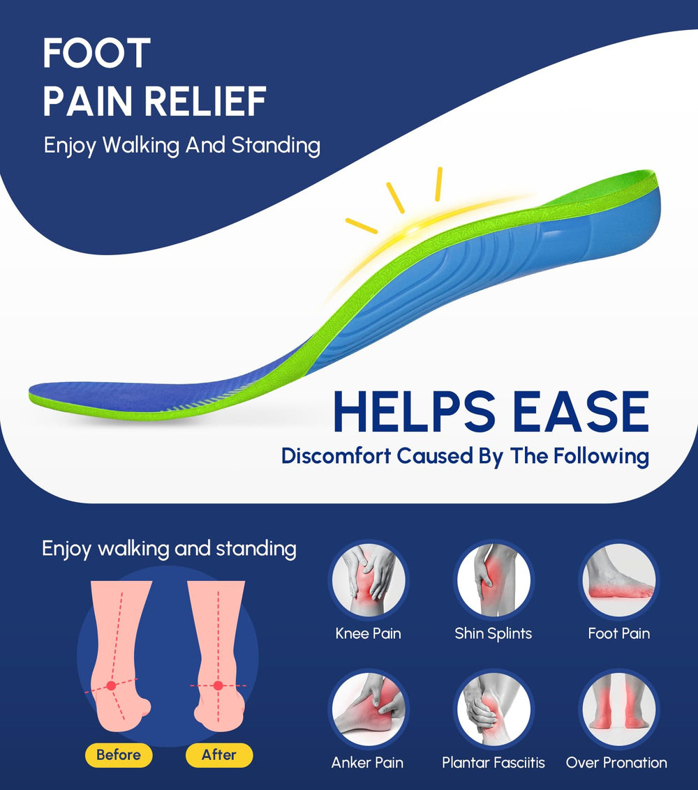 Cloudflo orthotic inserts with shock absorption improve stability during workouts.