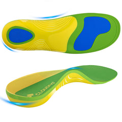 Cloudflo plantar fasciitis insole with high arch supports the foot for lasting comfort.