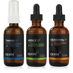 CLYOR Voice37 bottle pour supports smooth vocal application for performance readiness