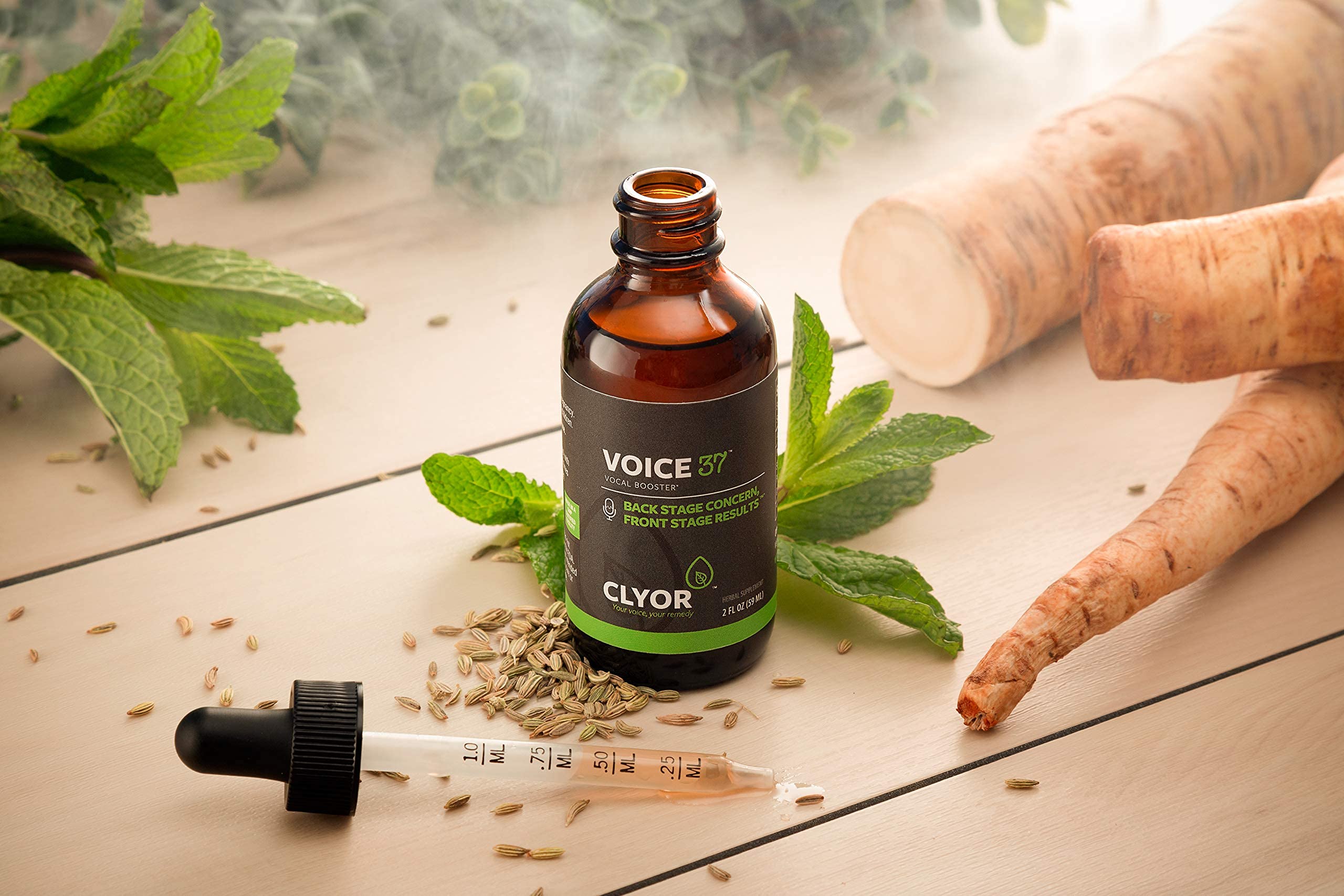 CLYOR Voice37 dropper cap enables precise dispensing