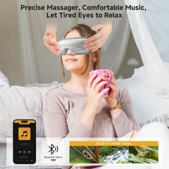 Cmprst Eye Massager compact design highlights portable use at home or travel.
