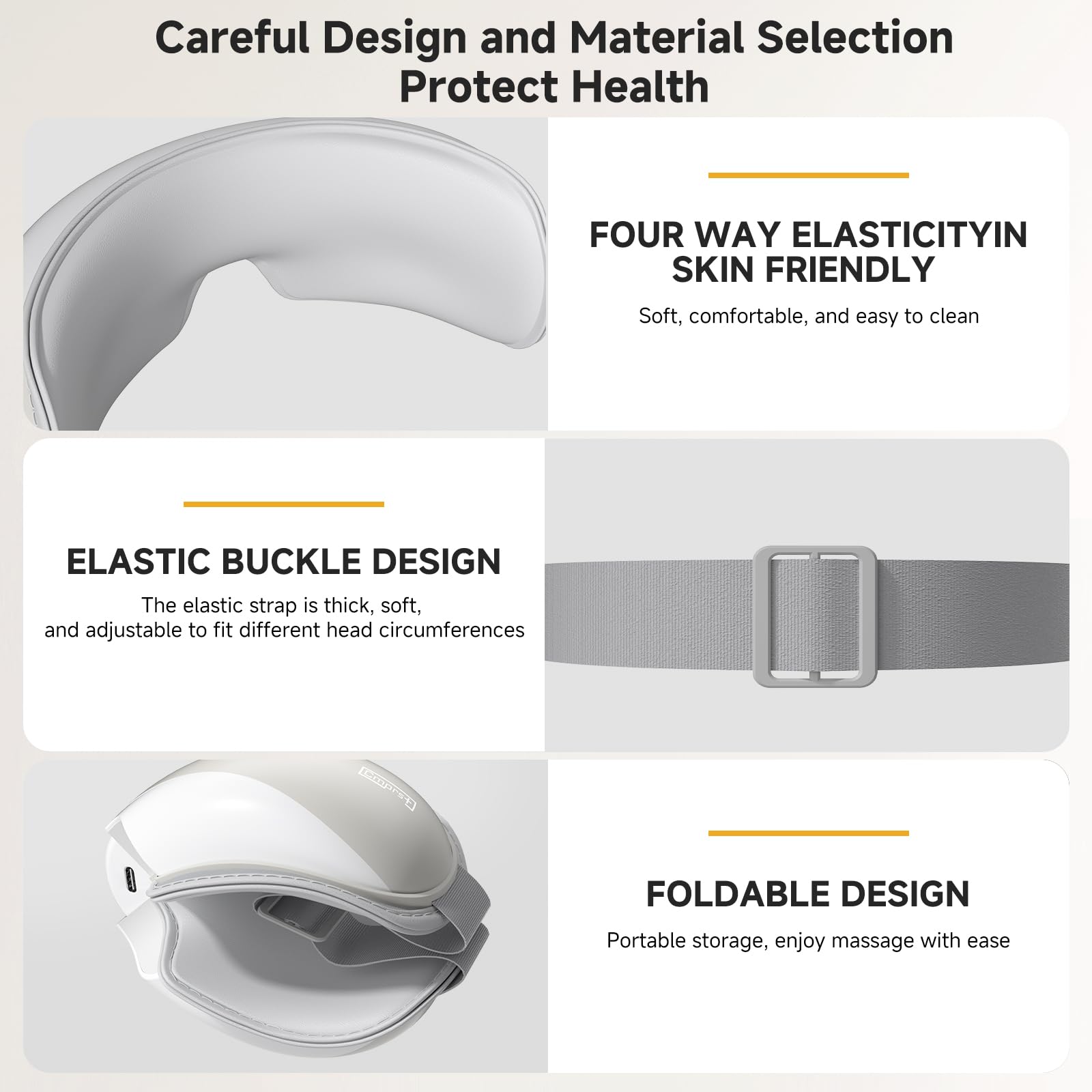 Cmprst Eye Massager portable design supports on-the-go eye care.