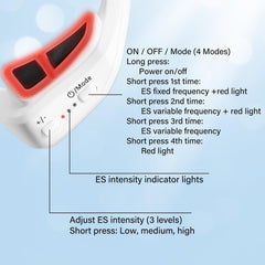 CNBHEABY red light glasses worn on face for morning refresh