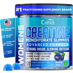 CNFHDI creatine monohydrate gummies for women bottle – convenient daily support for workouts.