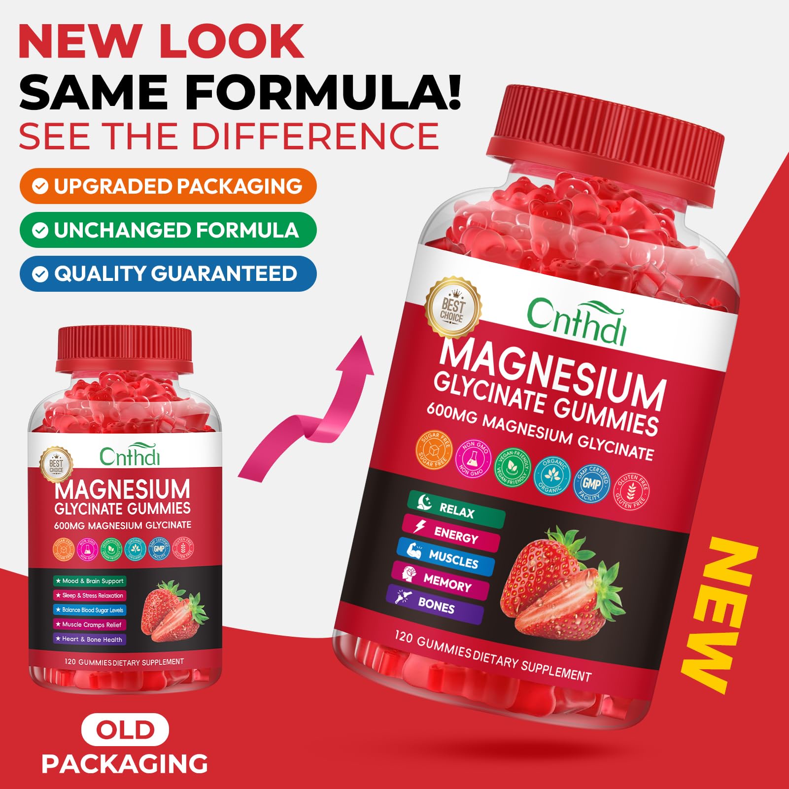CNFHDI magnesium glycinate gummies daily-dose depiction suggests simple routine.