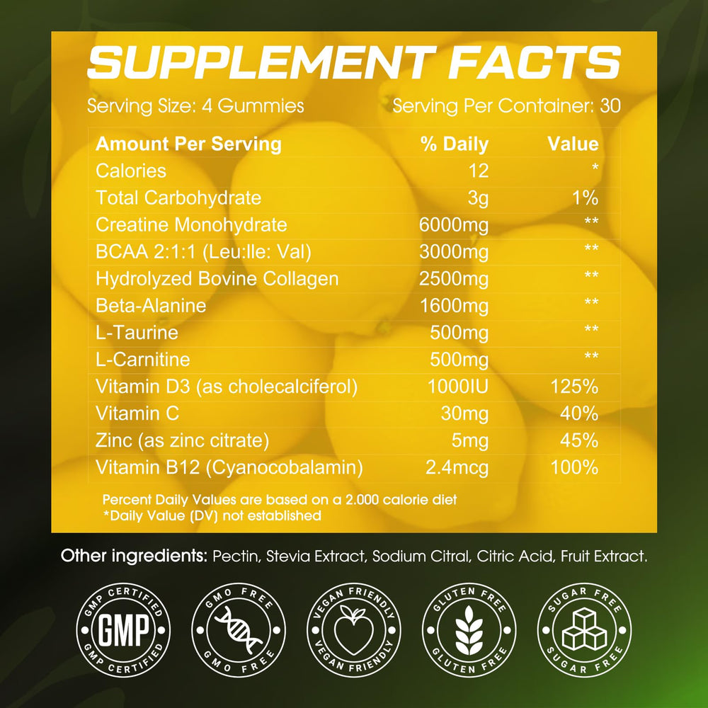 CNFHDI Creatine Gummies lifestyle shot evoking energy and resilience.