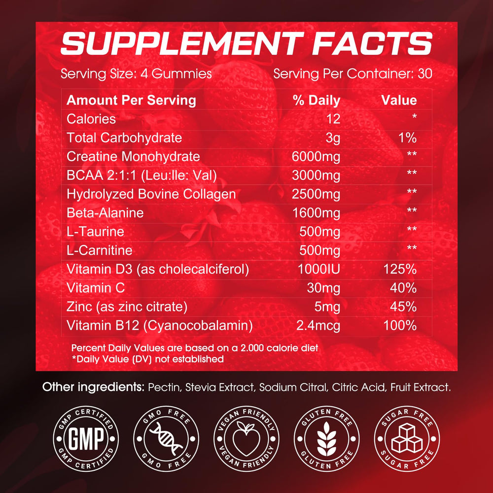 CNFHDI Creatine Gummies being poured with water implies quick intake and hydration.