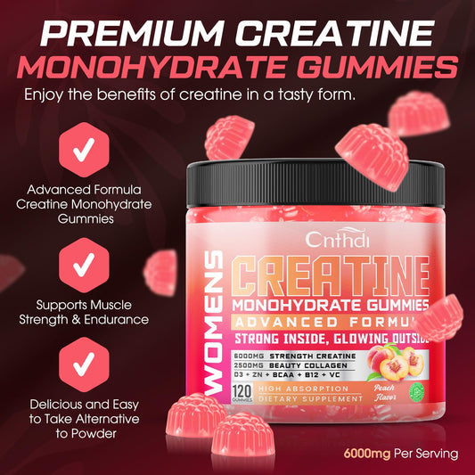 CNFHDI peach-flavor gummies close-up highlighting texture and chew.