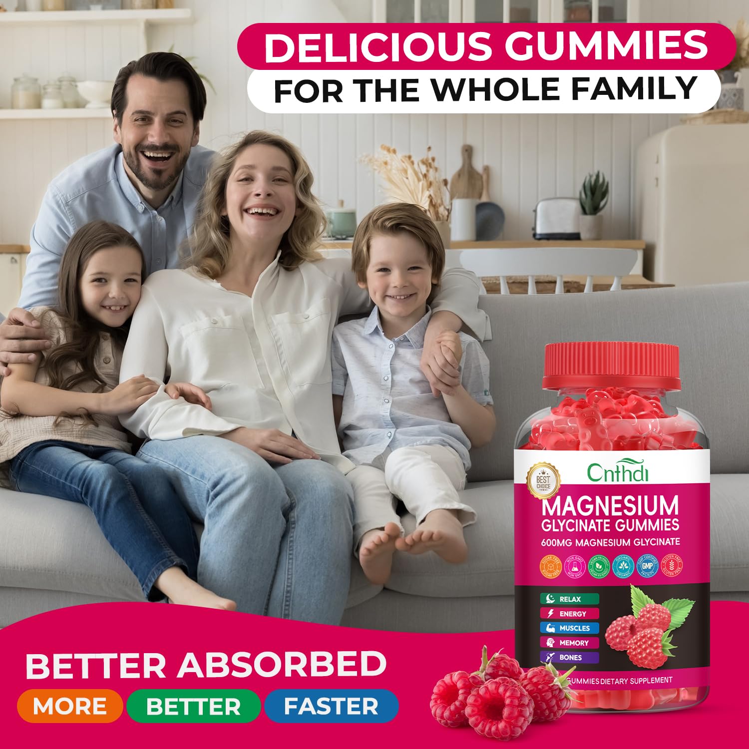 CNFHDI daily-use gummies easy to chew at night