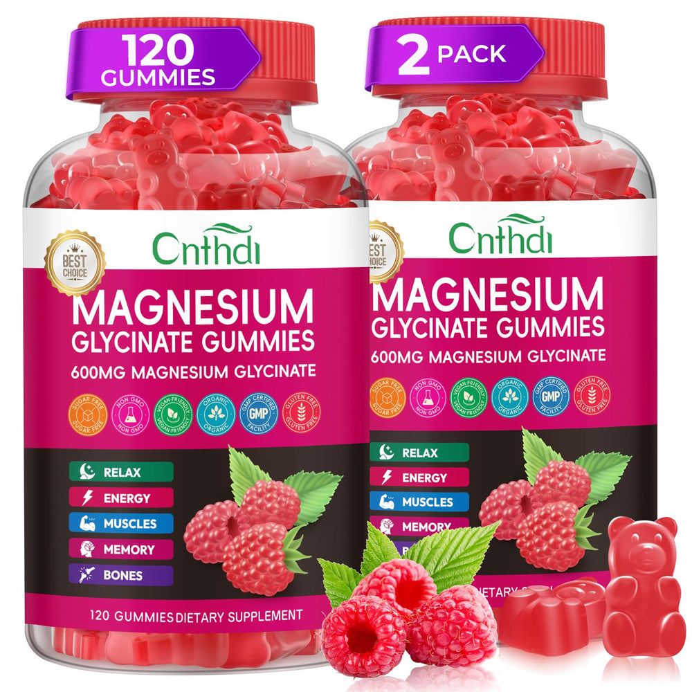 CNFHDI magnesium glycinate gummies bottle for daily relaxation