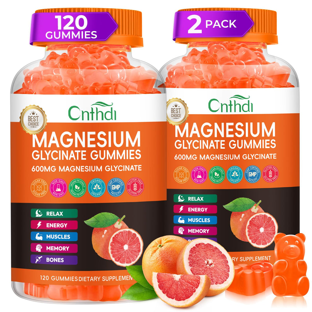 CNFHDI magnesium glycinate gummies bottle for daily wellness.