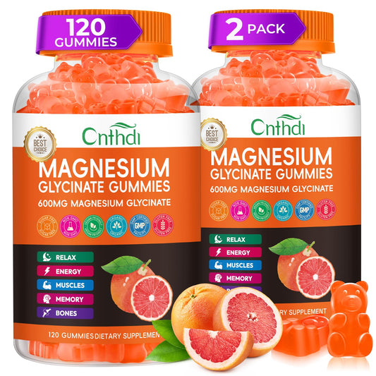 CNFHDI magnesium glycinate gummies bottle for daily wellness.