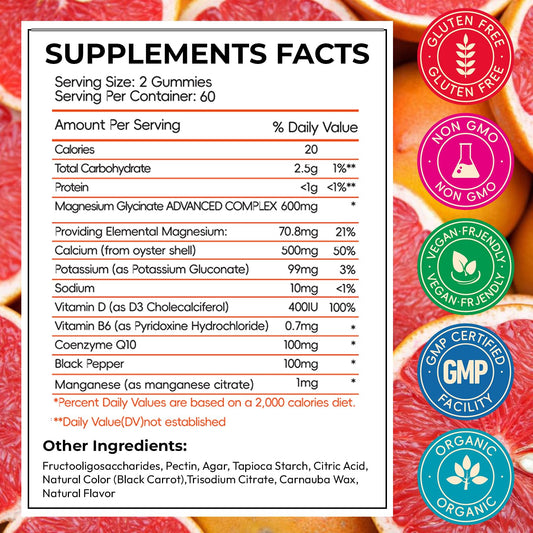 CNFHDI gummies label highlights ingredients and daily nutrition.