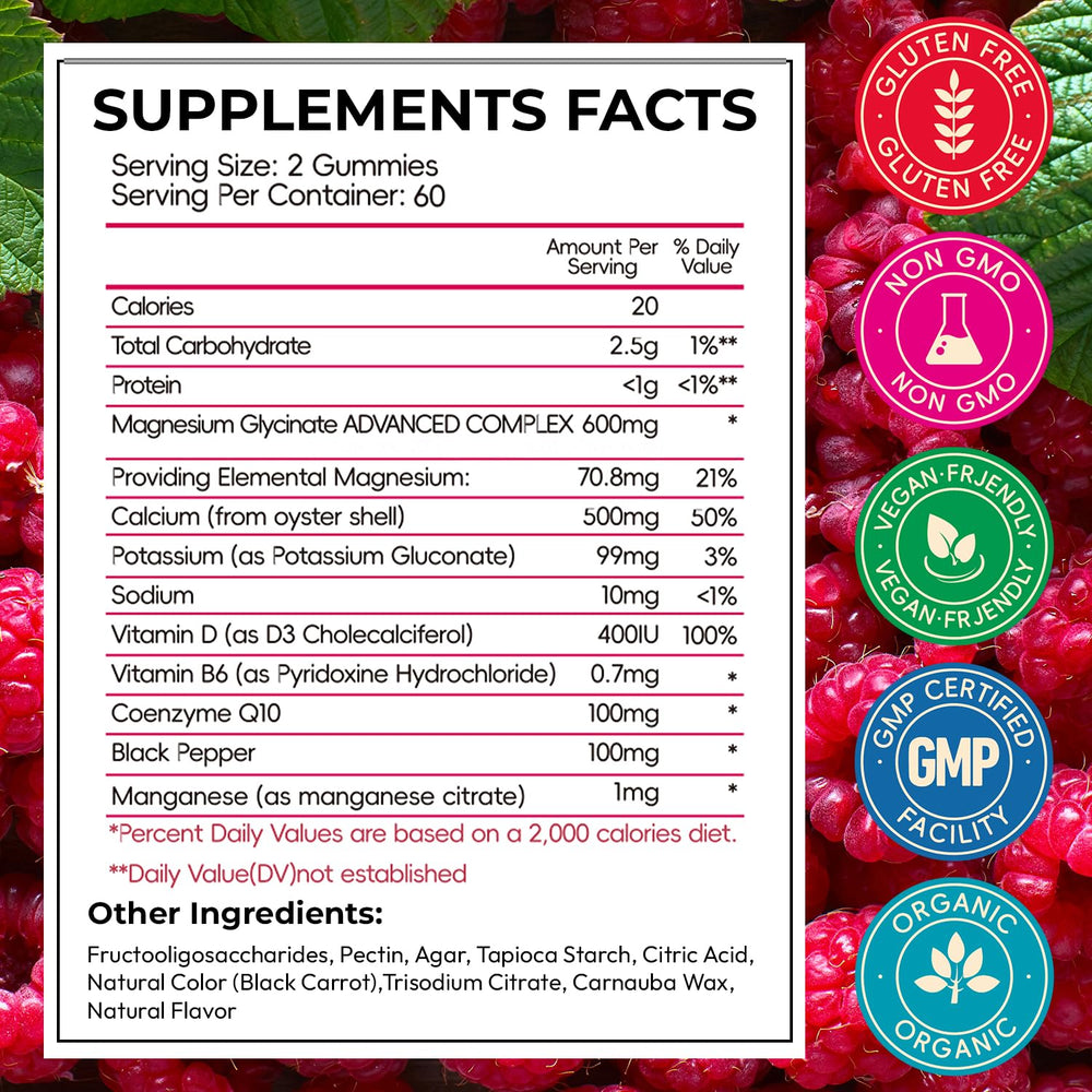 CNFHDI raspberry-flavored gummies close-up highlighting sugar-free formula