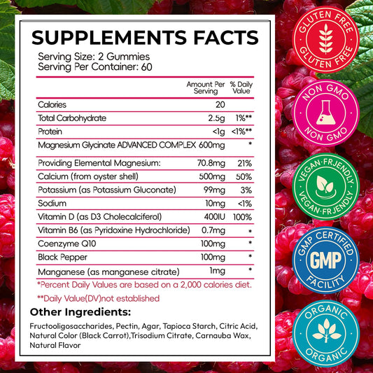 CNFHDI raspberry-flavored gummies close-up highlighting sugar-free formula