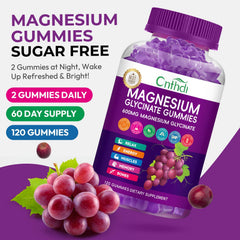 CNFHDI sugar-free grape gummies pour out, offering a tasty daily supplement.