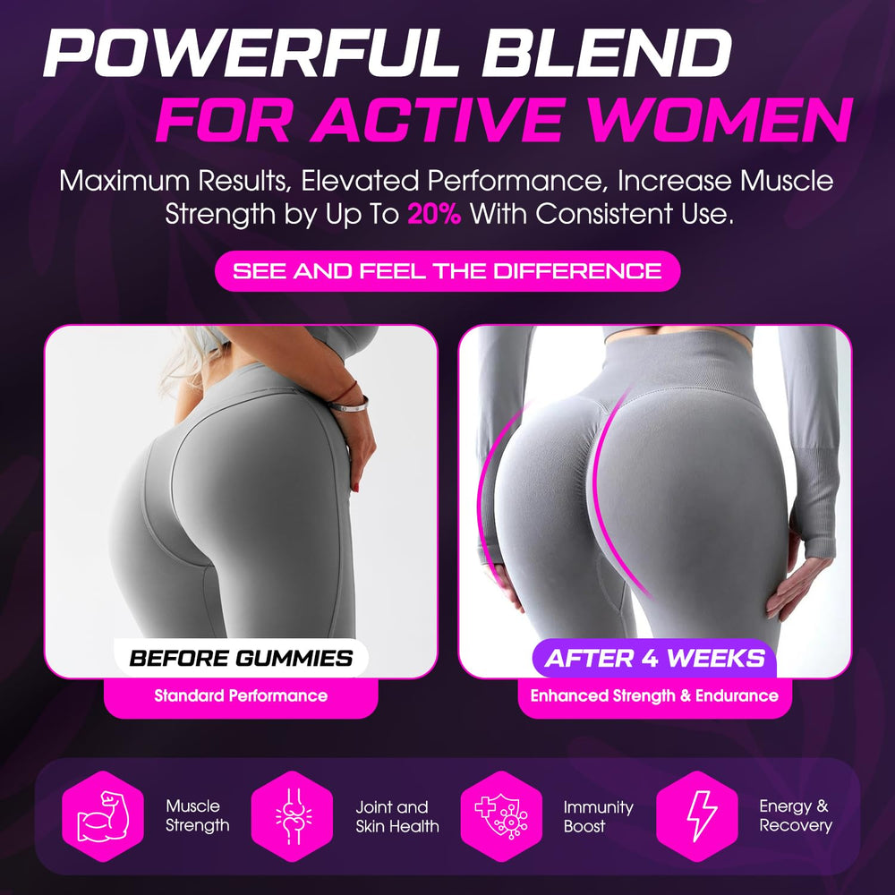 Ingredients label on CNFHDI creatine gummies highlighting collagen and BCAA blends