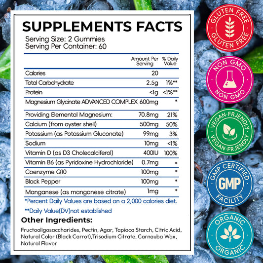 CNFHDI sugar-free blueberry gummies close-up, tasty and tummy-friendly.