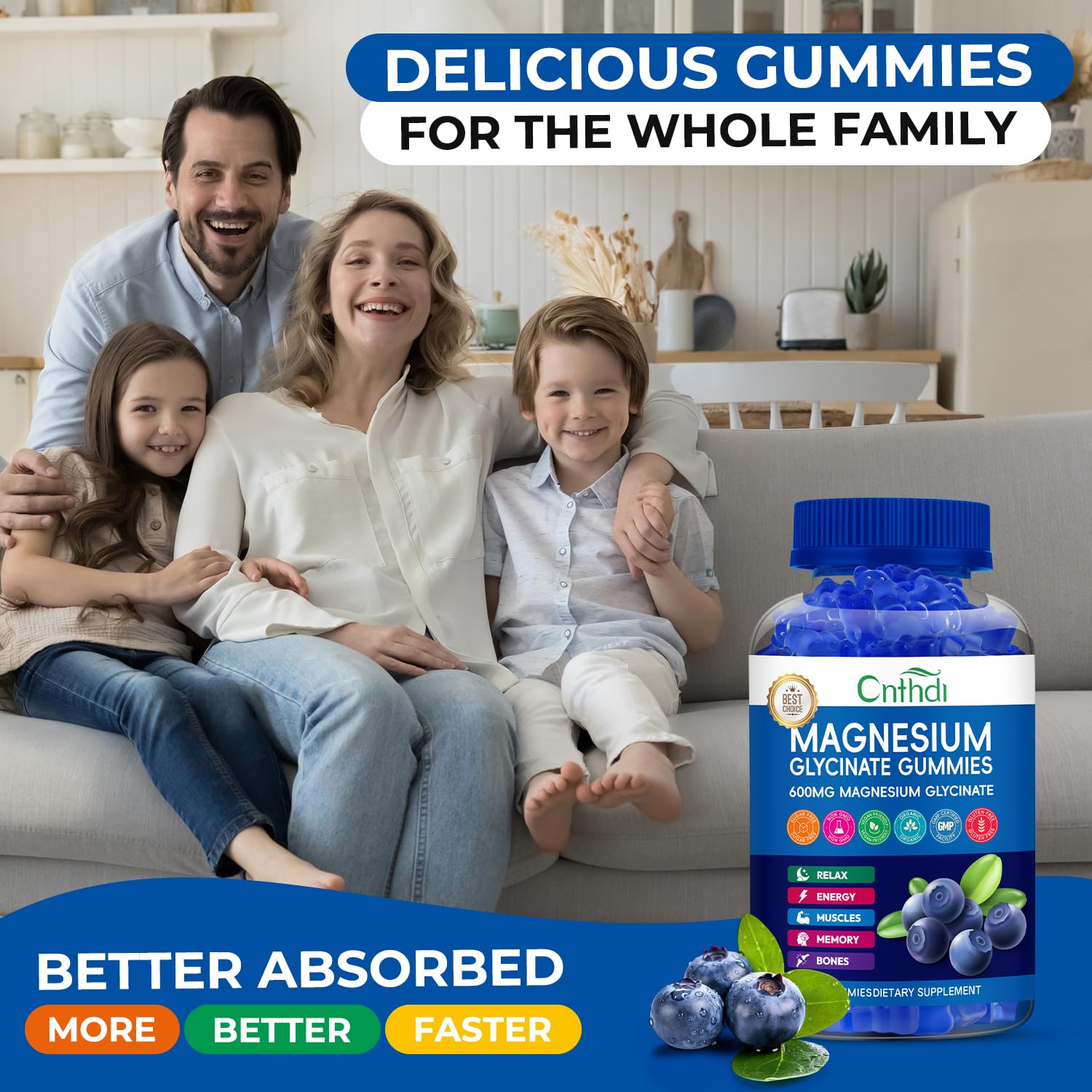 CNFHDI vegan gluten-free gummies package, suitable for diverse diets.