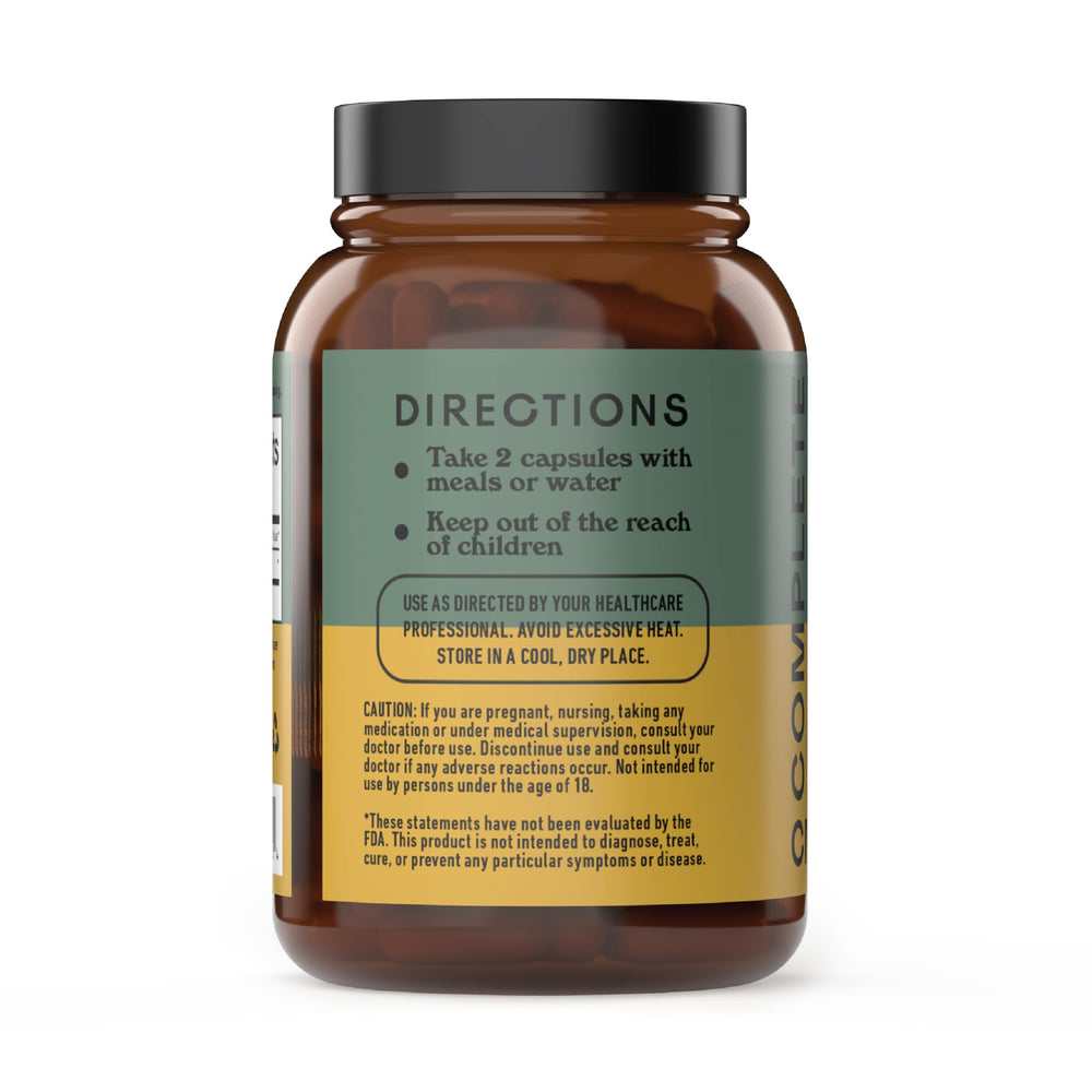 Complete Natural Products nattokinase 6000 FU potency highlighted on label.