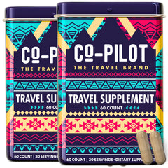 Co-Pilot jet lag remedy pills for travelers staying alert on long flights