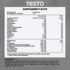 COURA MENS TESTO BOOSTER ingredients scene featuring shilajit and minerals for enduring performance