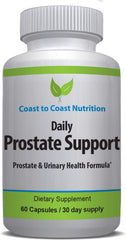 Coast to Coast Nutrition daily prostate bottle with capsules supporting urinary comfort