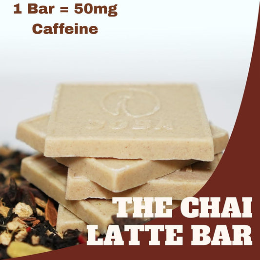 COBA caffeinated coffee chocolate bar Chai flavor for a warm, aromatic pick-me-up