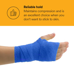 Coban NL blue wrap, 2in x 5yd, ideal for wound support