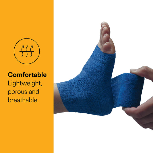 Coban packaging blue showing sterile and nonsterile options