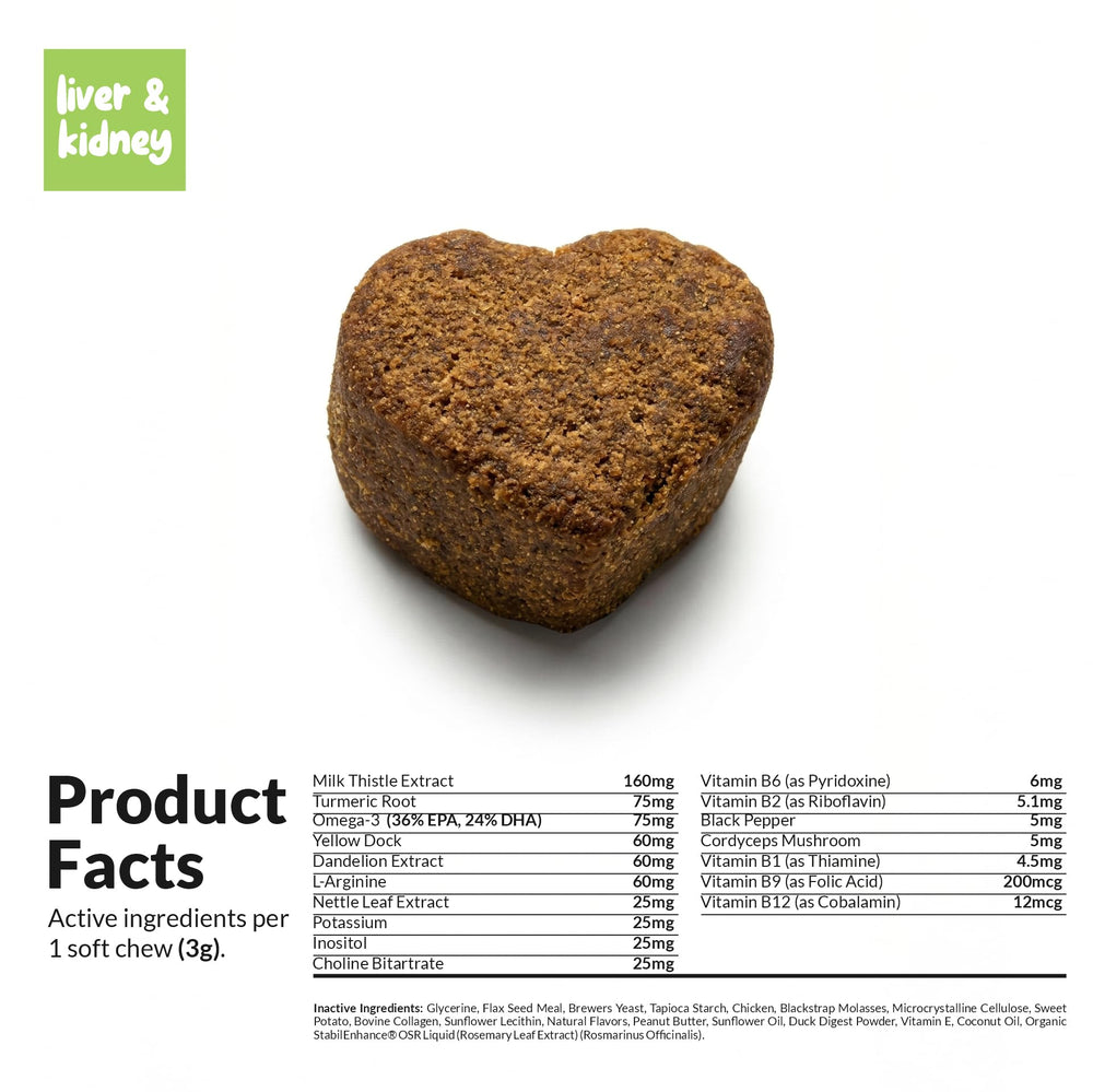 Nutrition facts panel shows serving size and ingredients.